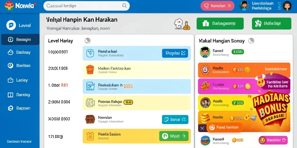 Sistem pencapaian yang memotivasi pemain untuk bermain.